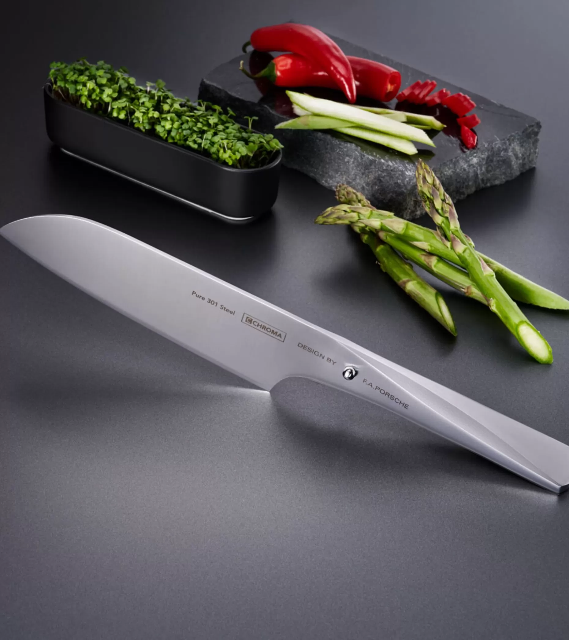 Porsche Design Knife P02 Japanese For Meat Fish And Vegetables 17.8 Cm> Kuchenmesser